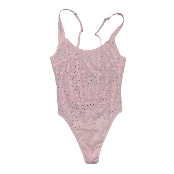 Victoria's Secret Sugar Coated Rhinestone Wicked Corset Teddy Size Small - Picture 1 of 6